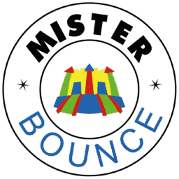 Logo officiel de Mister Bounce, spécialiste des structures gonflables