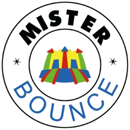 Logo officiel de Mister Bounce, spécialiste des structures gonflables