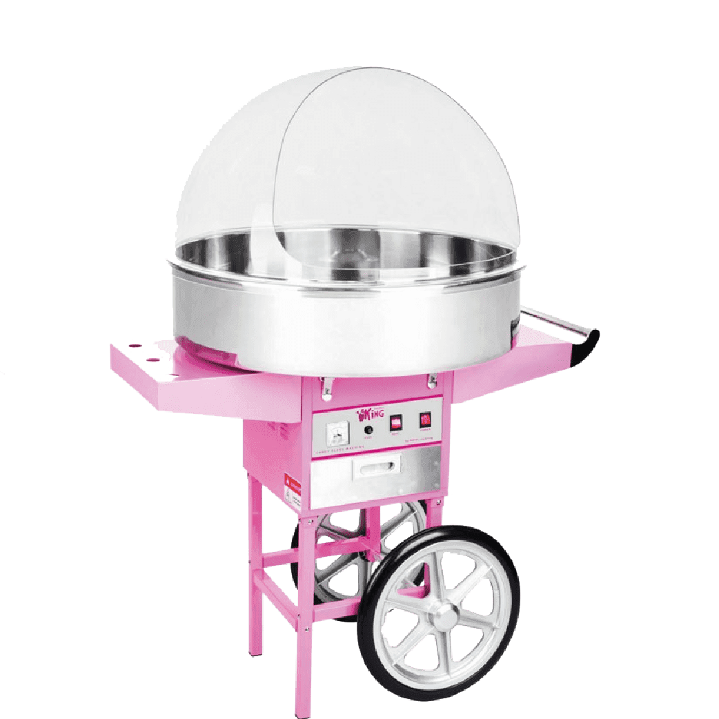 Machine à barbe à papa professionnelle en fonctionnement