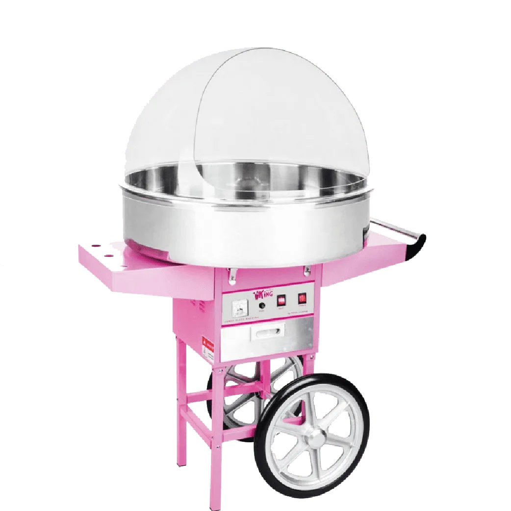 Machine à barbe à papa professionnelle en fonctionnement