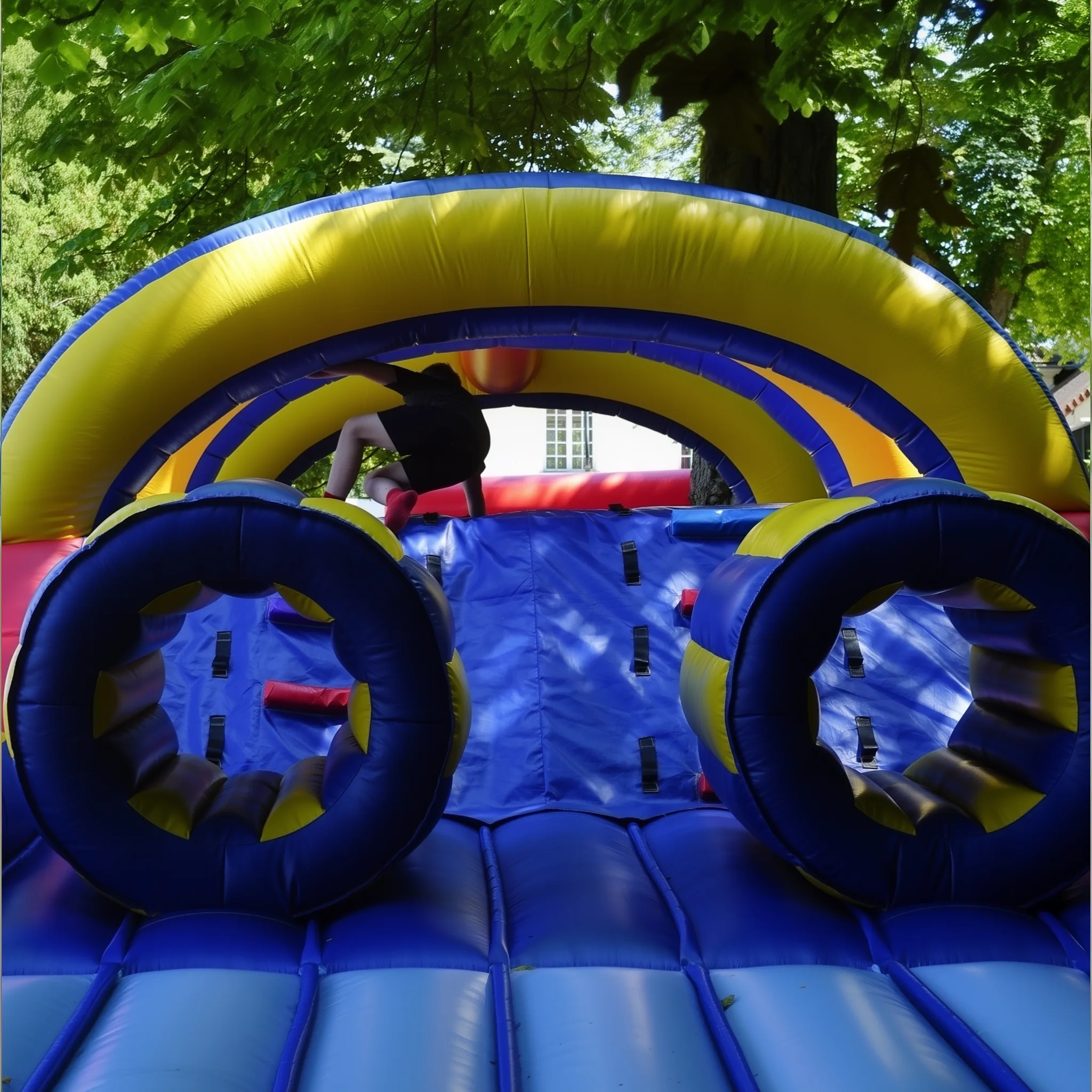 Structure gonflable Parcours Duel, Jeux Sportifs